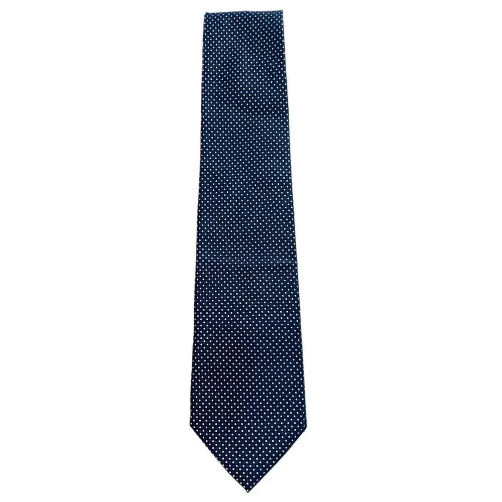 Club Room Navy Polka Dot Silk Necktie